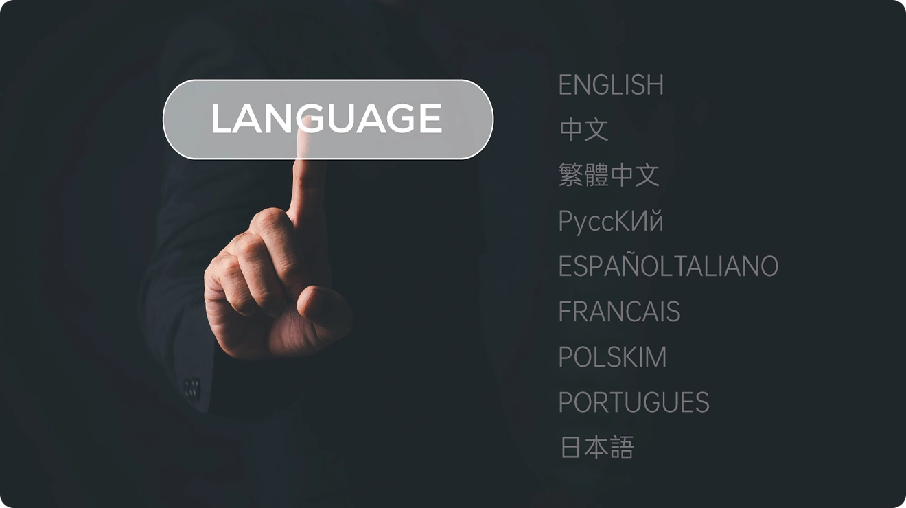 多语言支持，全球飞手通用