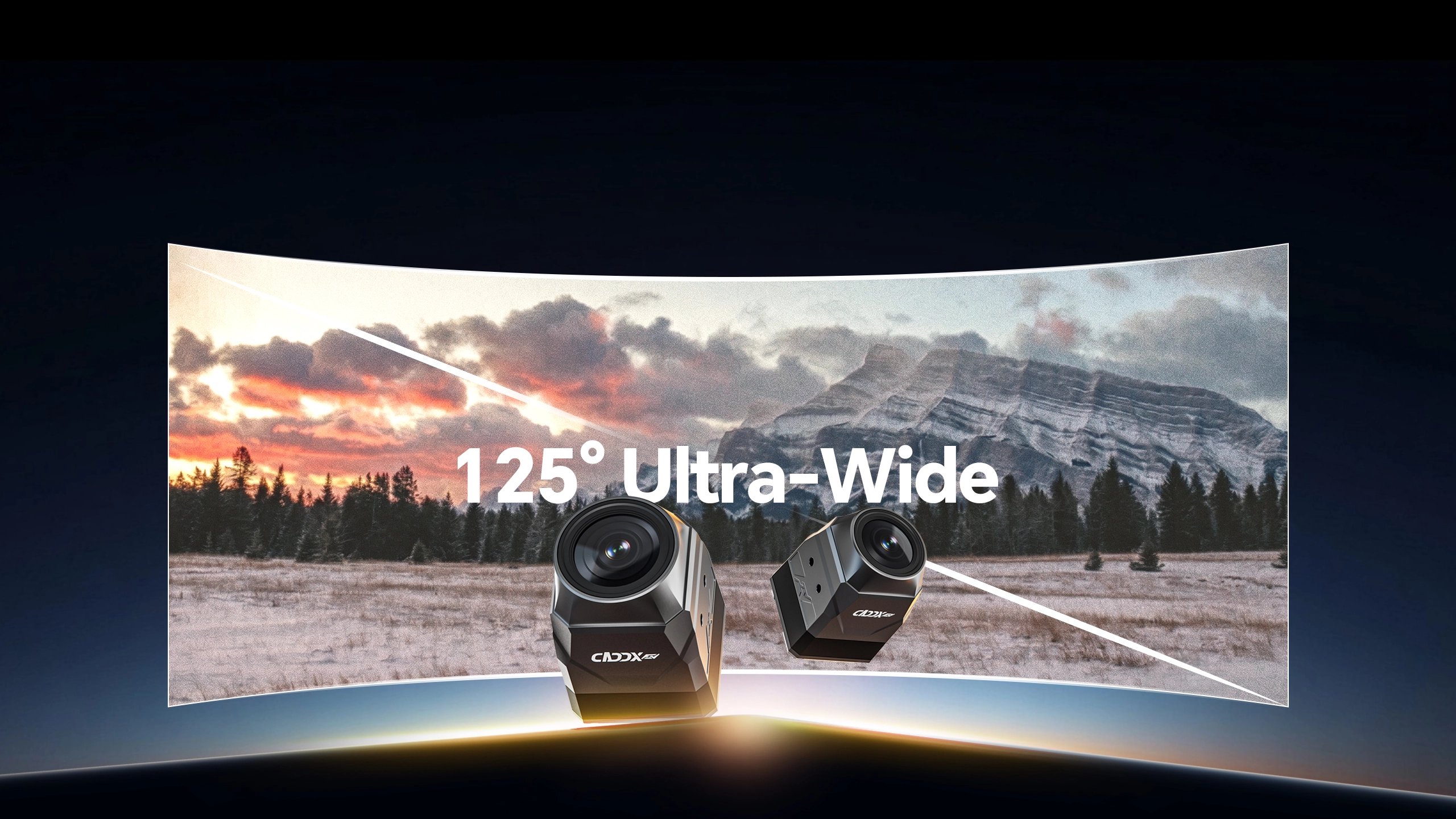 125° Ultra-Wide Angle, Wide Field of View
